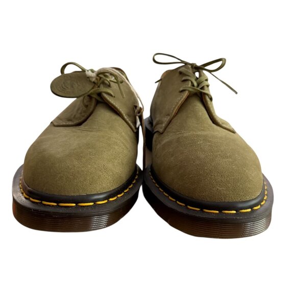 Dr Martens Made in England Leather Lace Up Oxford Green MISMATCH SIZES L10 R11 main image 5